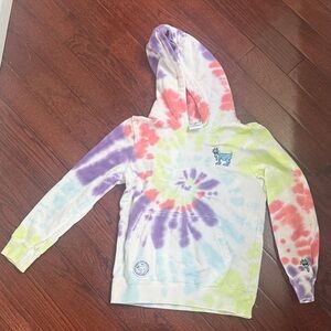 GOAT USA Kids Tie-Dye Hoodie Pullover - Pastel Multi